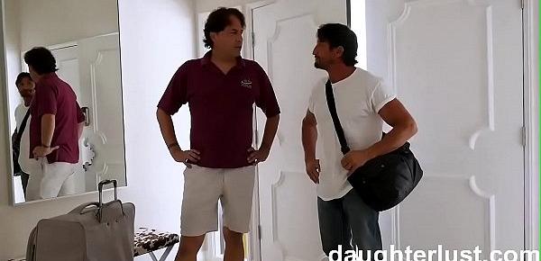  Hot Teens Swap & Fuck Dads On Vacation |DaughterLust.com